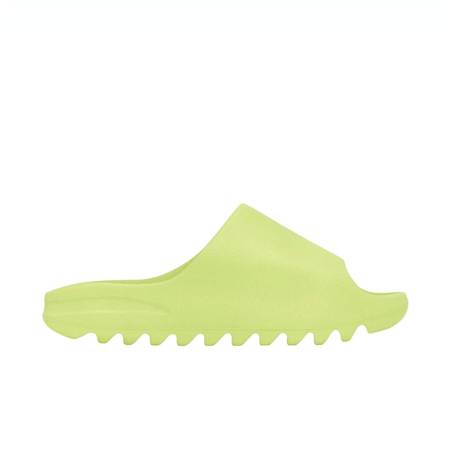 yeezy slides glow green