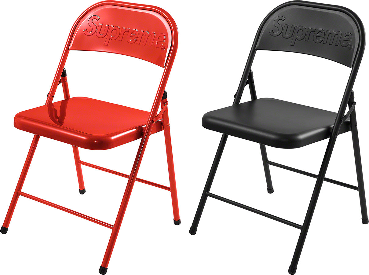 Supreme Metal Folding Chair "Red"
