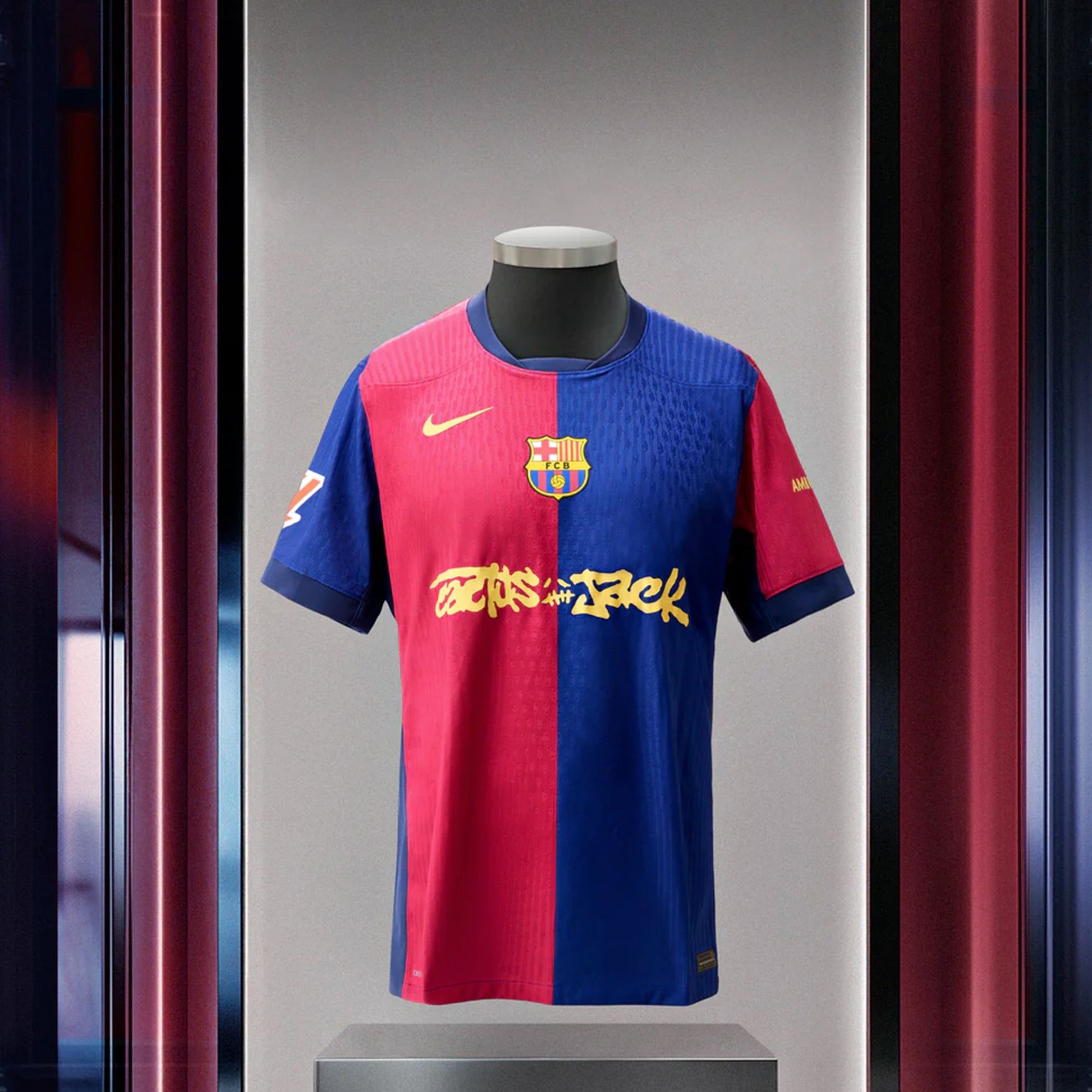 Futbol Jersey Limited Edition FC BARCELONA X TRAVIS SCOTT - Black - Ne – SELECT STORE Futbol Jersey Limited Edition FC BARCELONA X TRAVIS SCOTT - Black - Ne – SELECT STORE