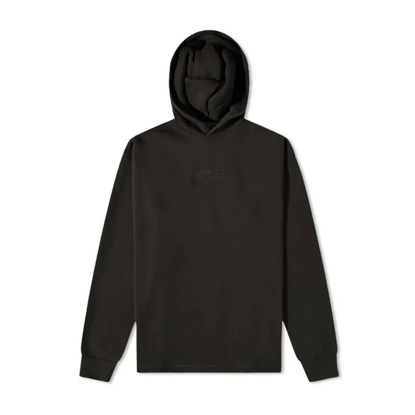 ESSENTIALS Off Black Relaxed Popover Hoodie