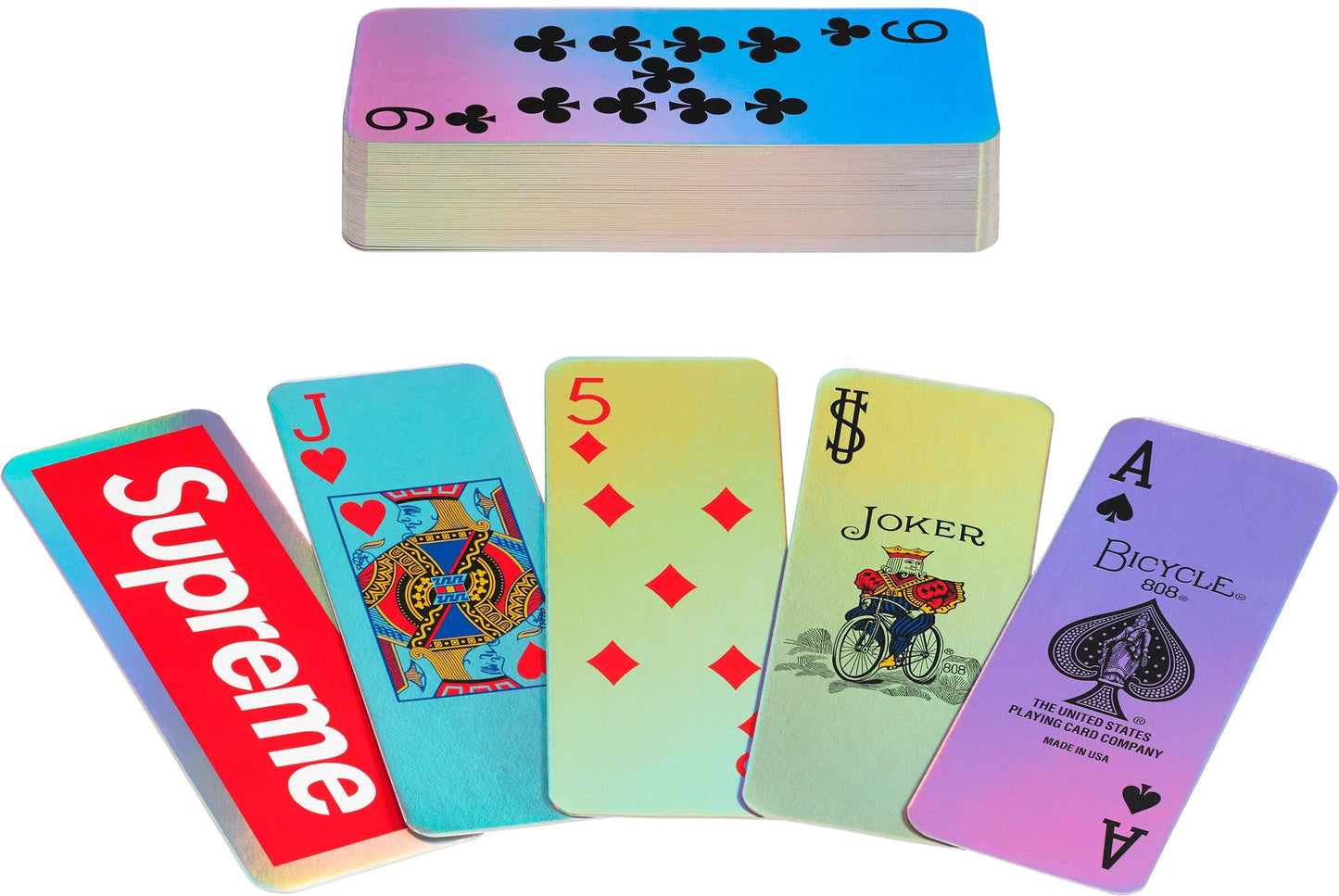 bicycle holographic deck cards
