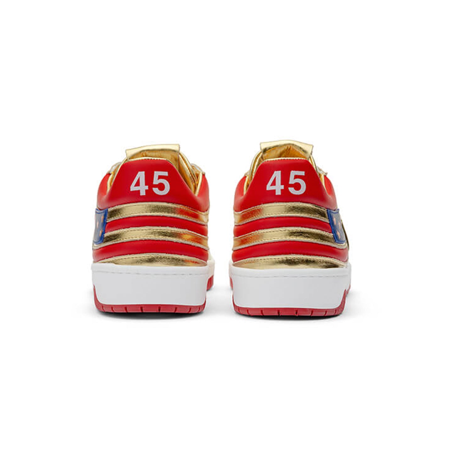 The Never Surrender Gold Low Top Sneakers - FIGHT FIGHT FIGHT Edition