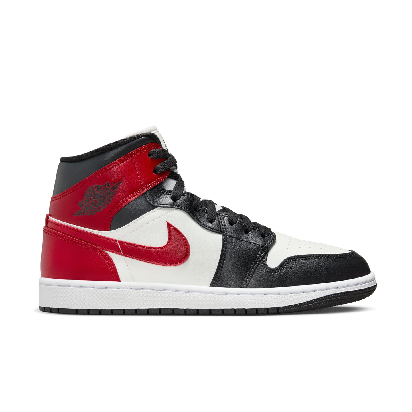 Nike Air Jordan 1 Mid Gym Red Off Noir