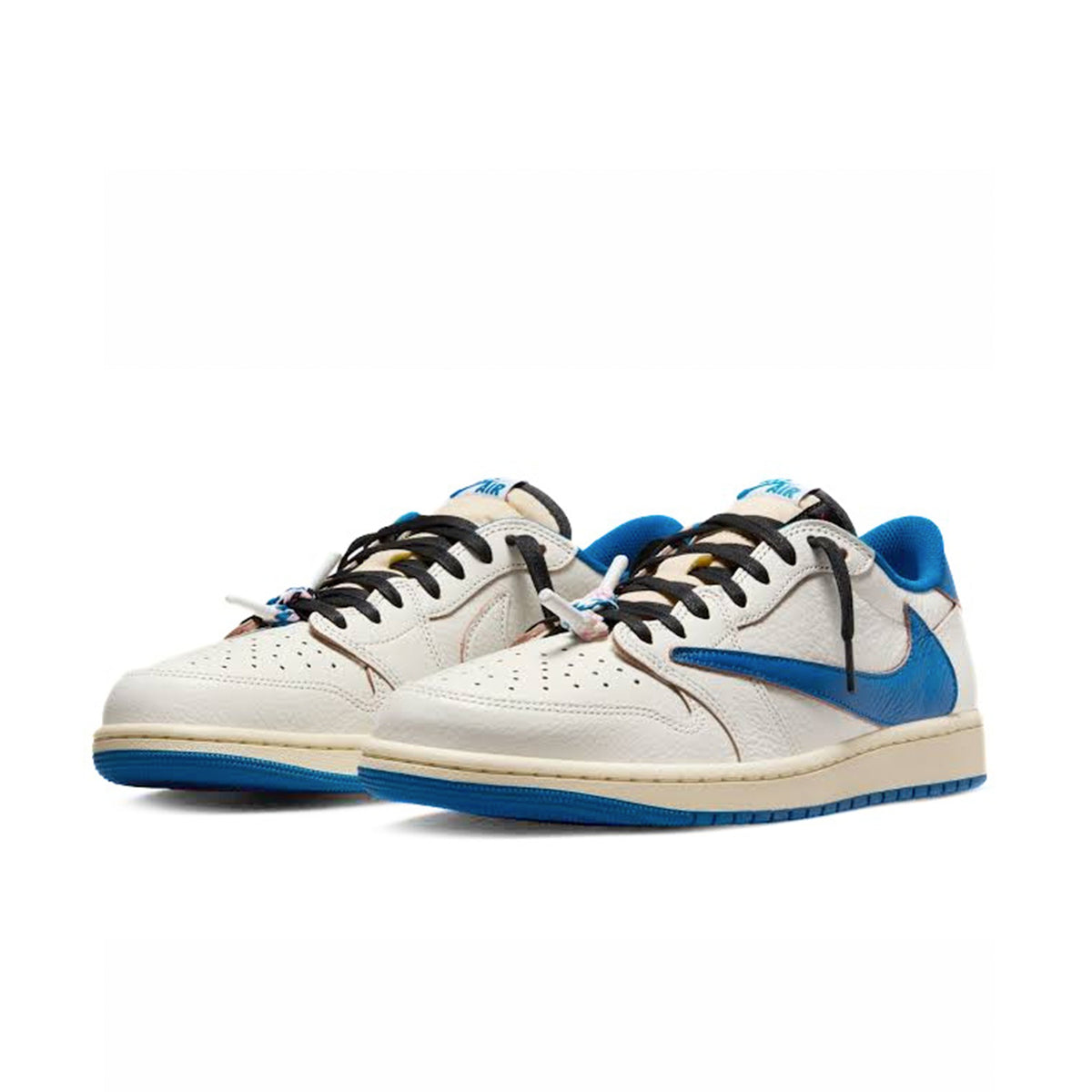 Nike Air Jordan 1 Retro Low OG SP Fragment x Travis Scott Sail Military Blue