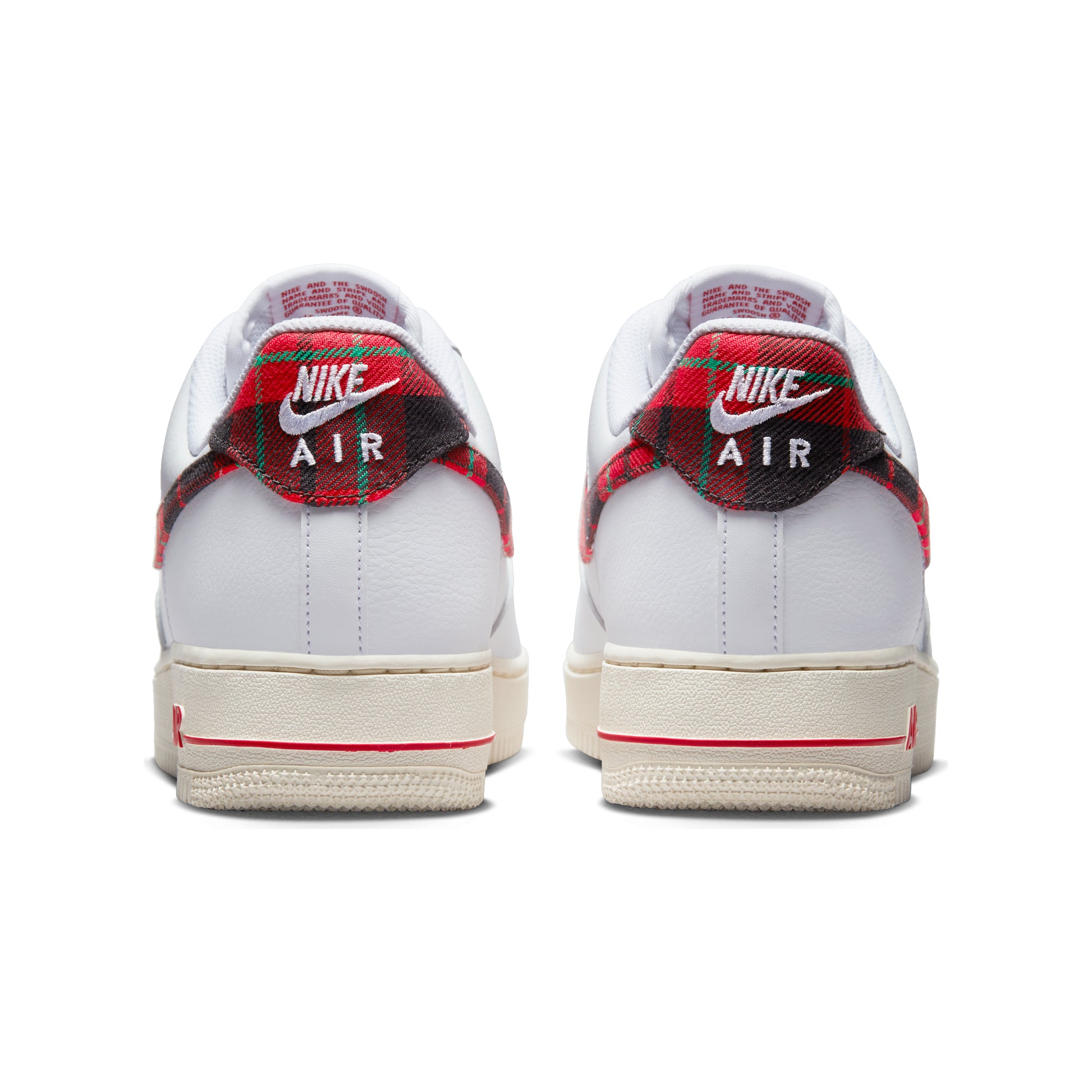 air force 1 low plaid university red