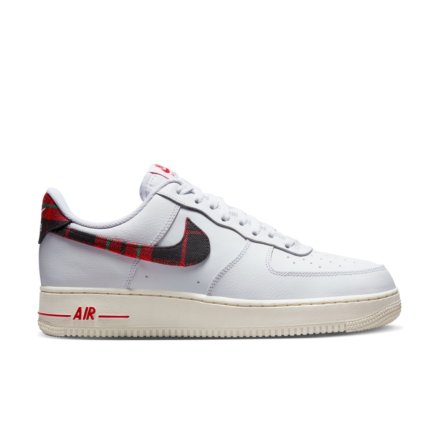 nike air force 1 low plaid university red