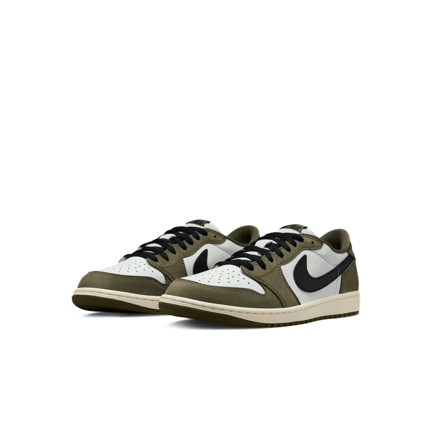 Air Jordan 1 Retro Low Medium Olive Summit White Sail Black