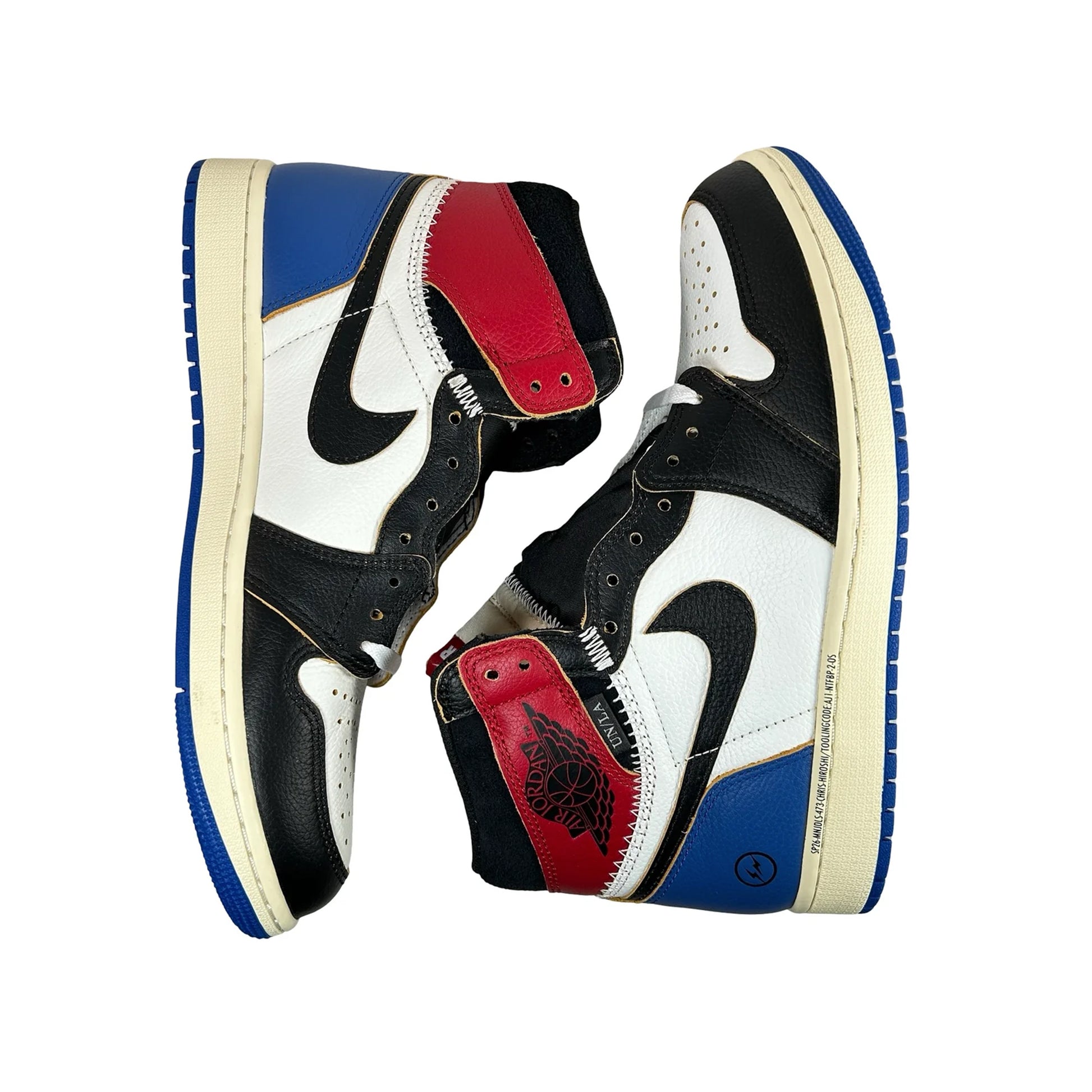 Nike Air Jordan 1 Retro High OG SP Fragment Union LA Varsity Red Sport Royal