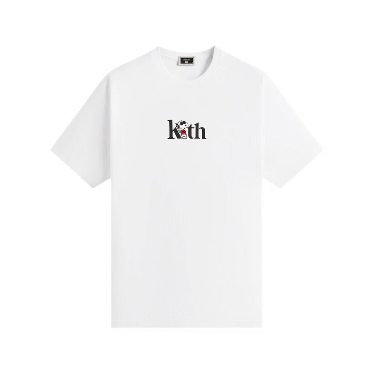 Kith x Peanuts Joe Cool Serif Tee White