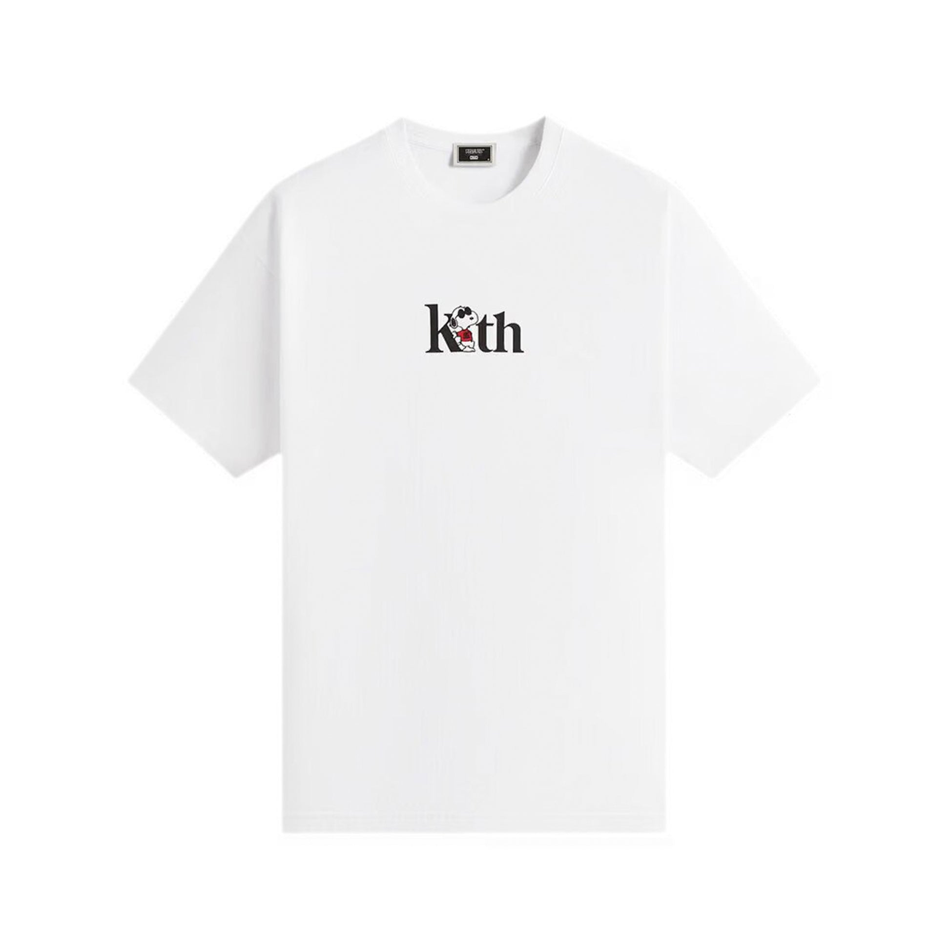 Kith x Peanuts Joe Cool Serif Tee White