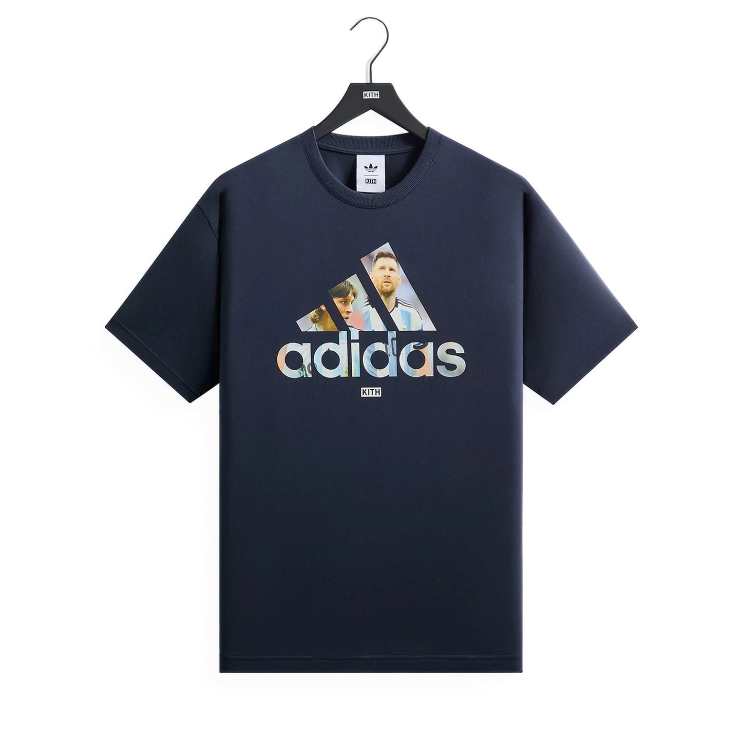 Kith x adidas Messi Football Graphic Tee Night Navy