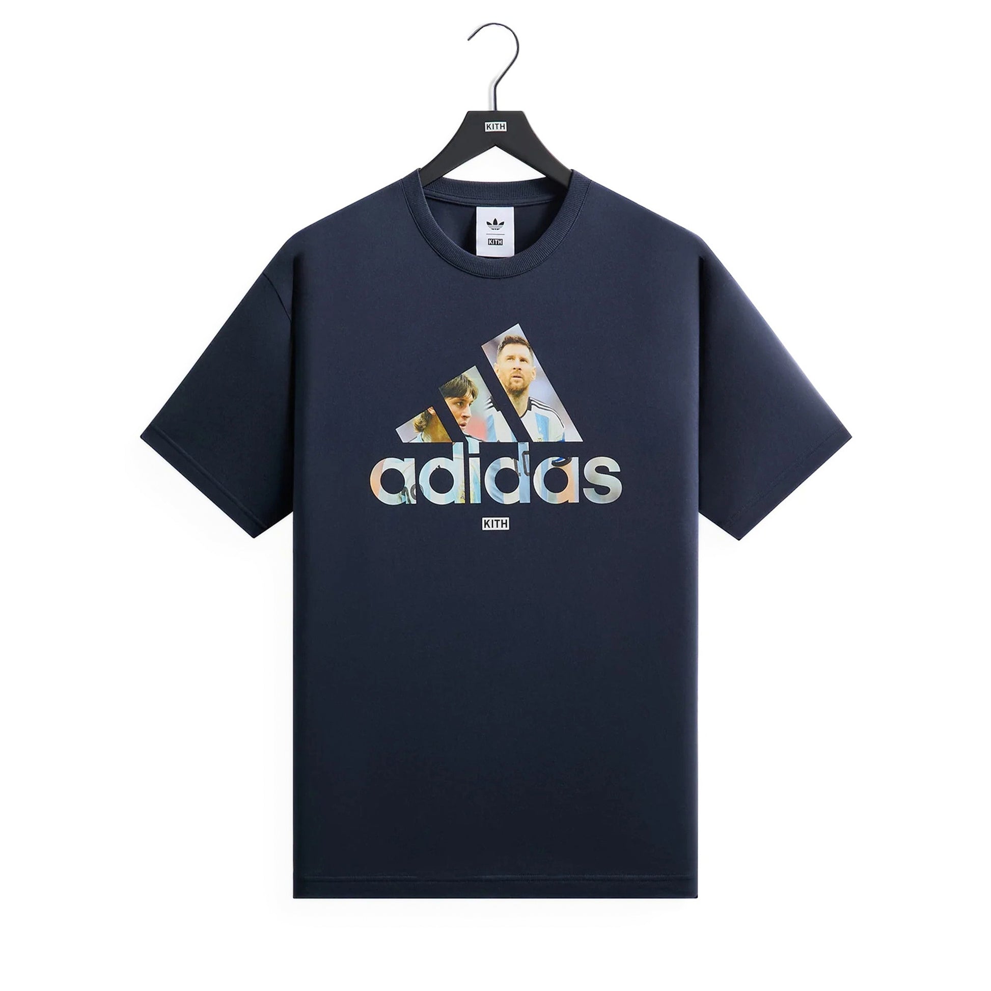 Kith x adidas Messi Football Graphic Tee Night Navy