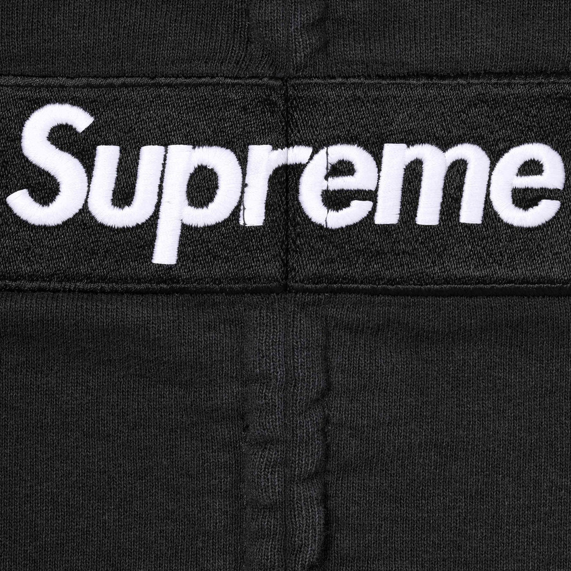 Supreme Maison Margiela Box Logo Zip Up Hooded Sweatshirt Black