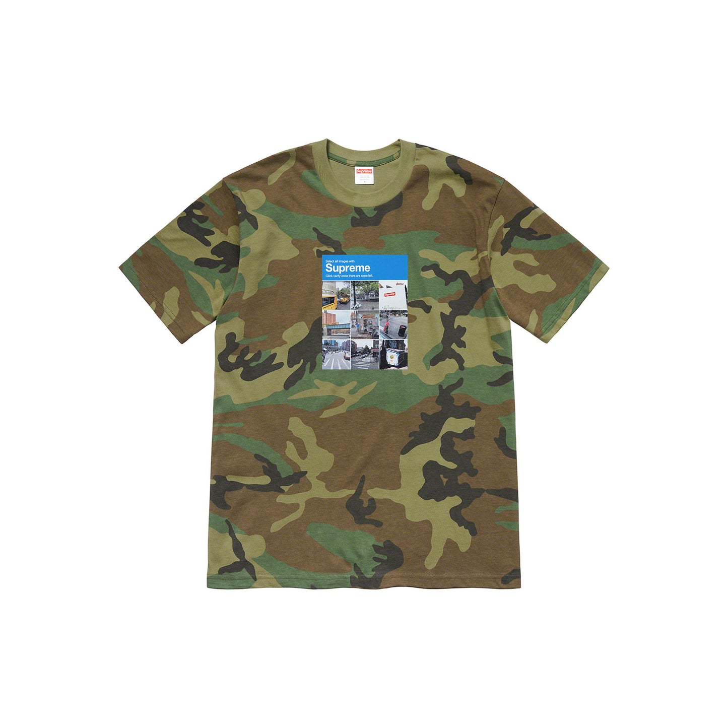 Supreme Verify T-Shirt "Woodland Camo"