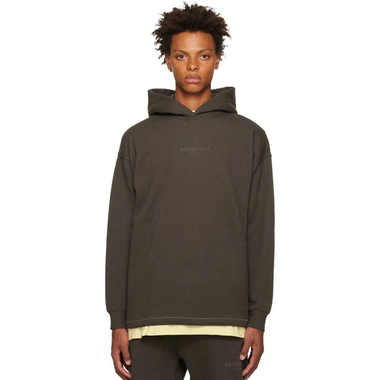 ESSENTIALS Gray Relaxed Hoodie
