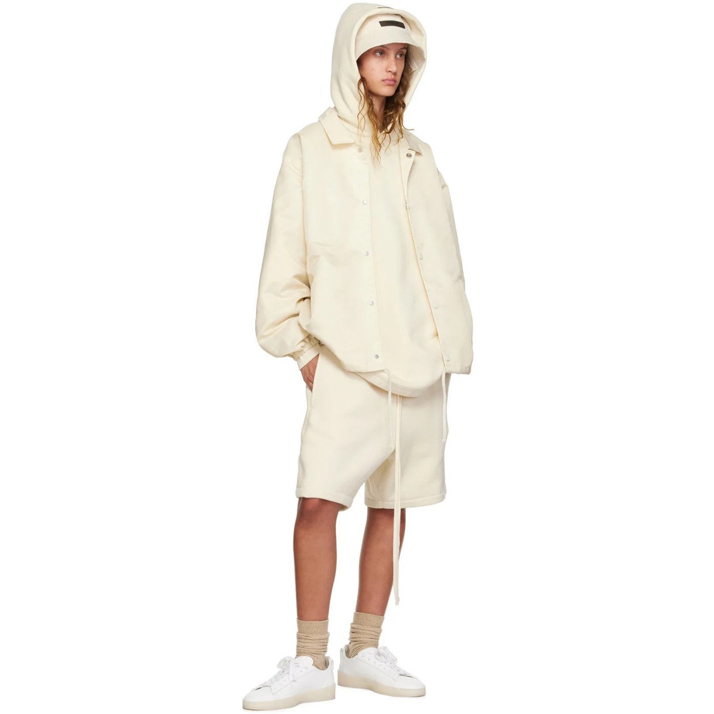 ESSENTIALS Off-White Drawstring Shorts