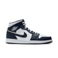 Nike Air Jordan 1 Mid White Metallic Gold Obsidian