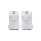 Nike Air Jordan 1 Mid Triple White Tumbled Leather