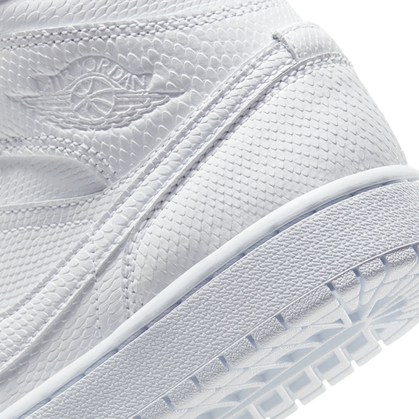 Nike Air Jordan 1 Mid White Snakeskin (W)