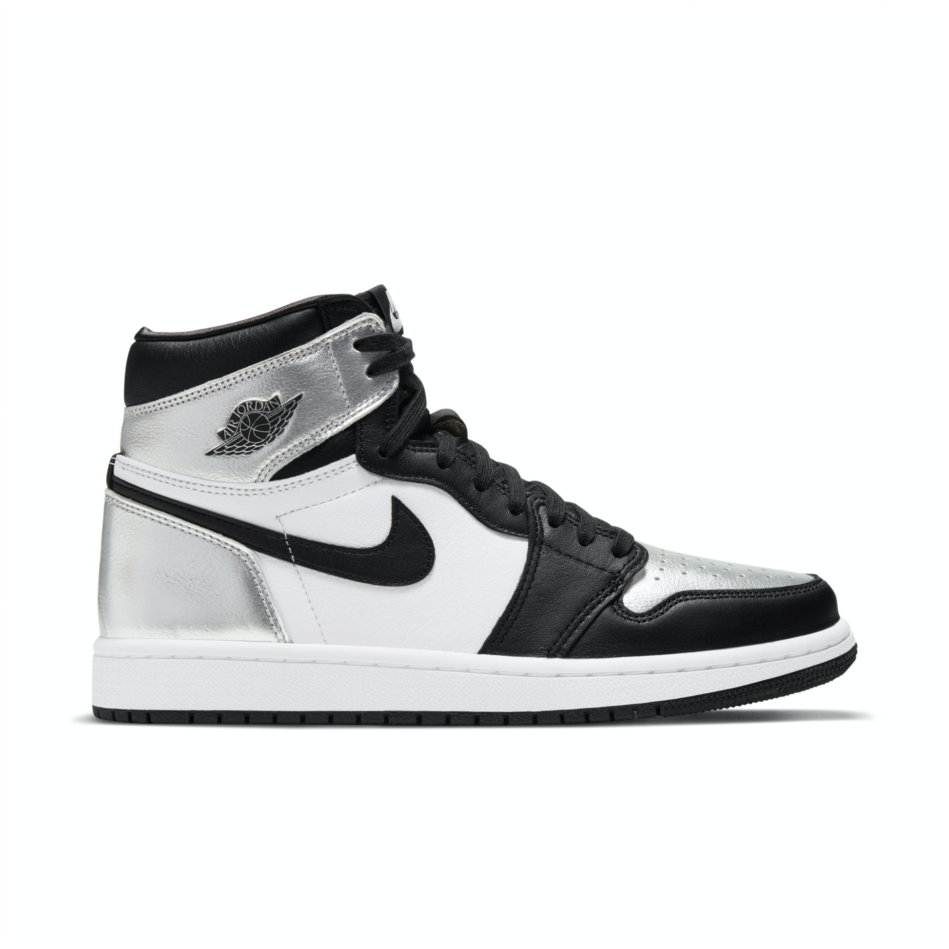 nike air jordan 1 high silver toe