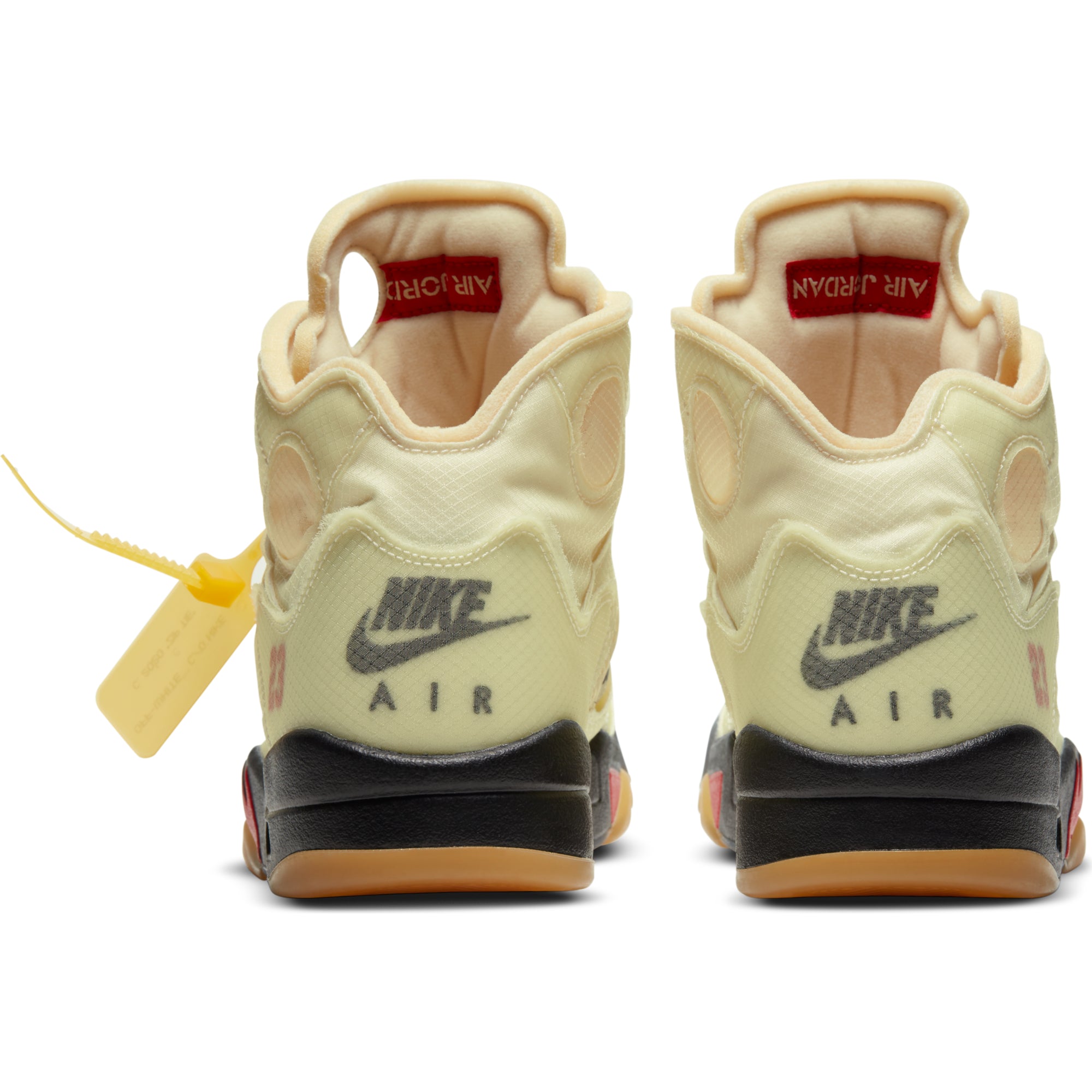 Air jordan v off white hot sale