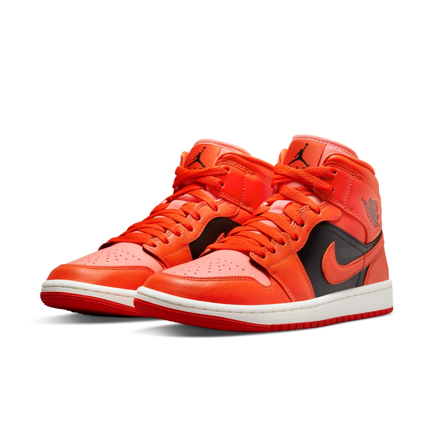 Nike Air Jordan 1 Mid SE Rush Orange Crimson Bliss (W)