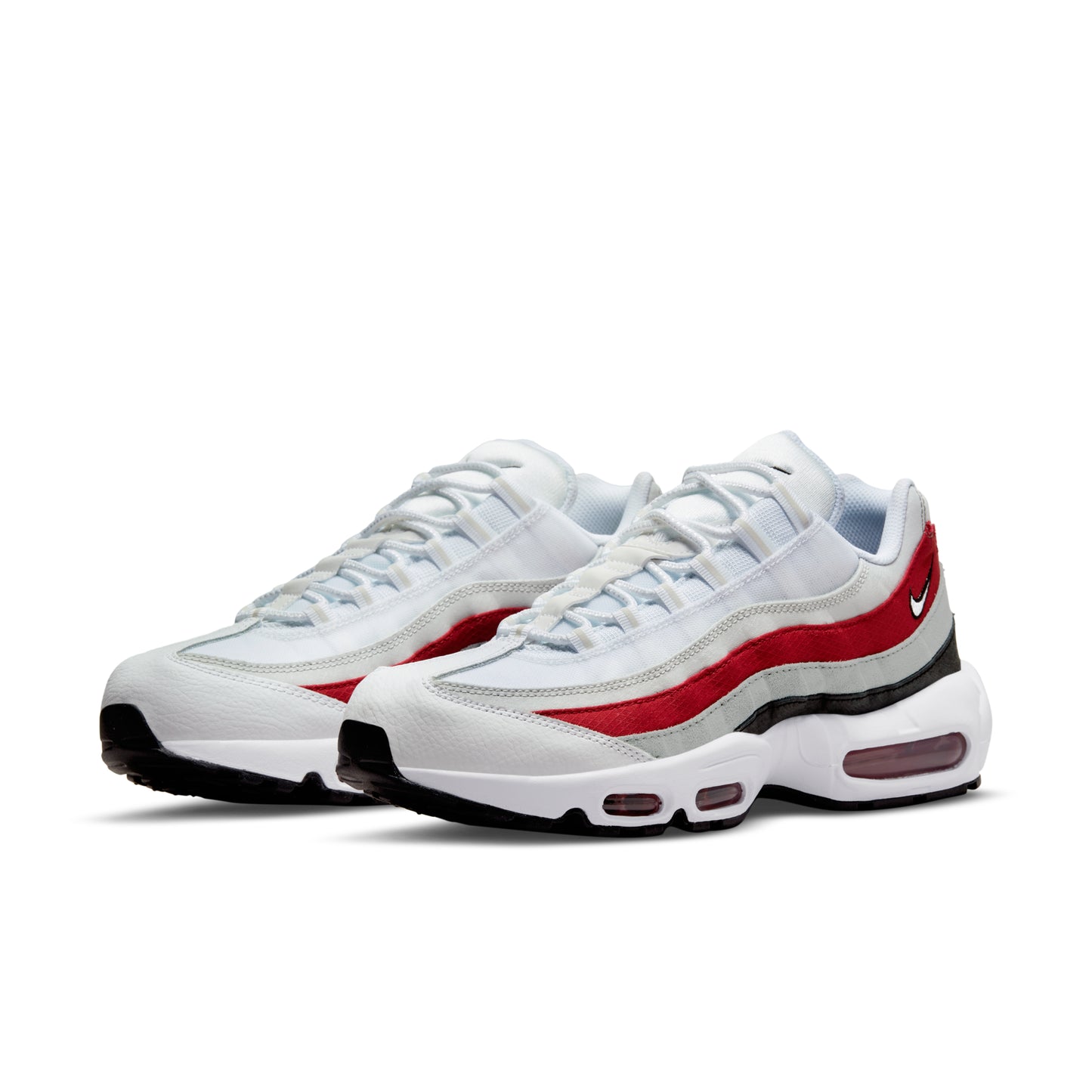 Nike AirMax 95 White Varsity Red Particle Gray