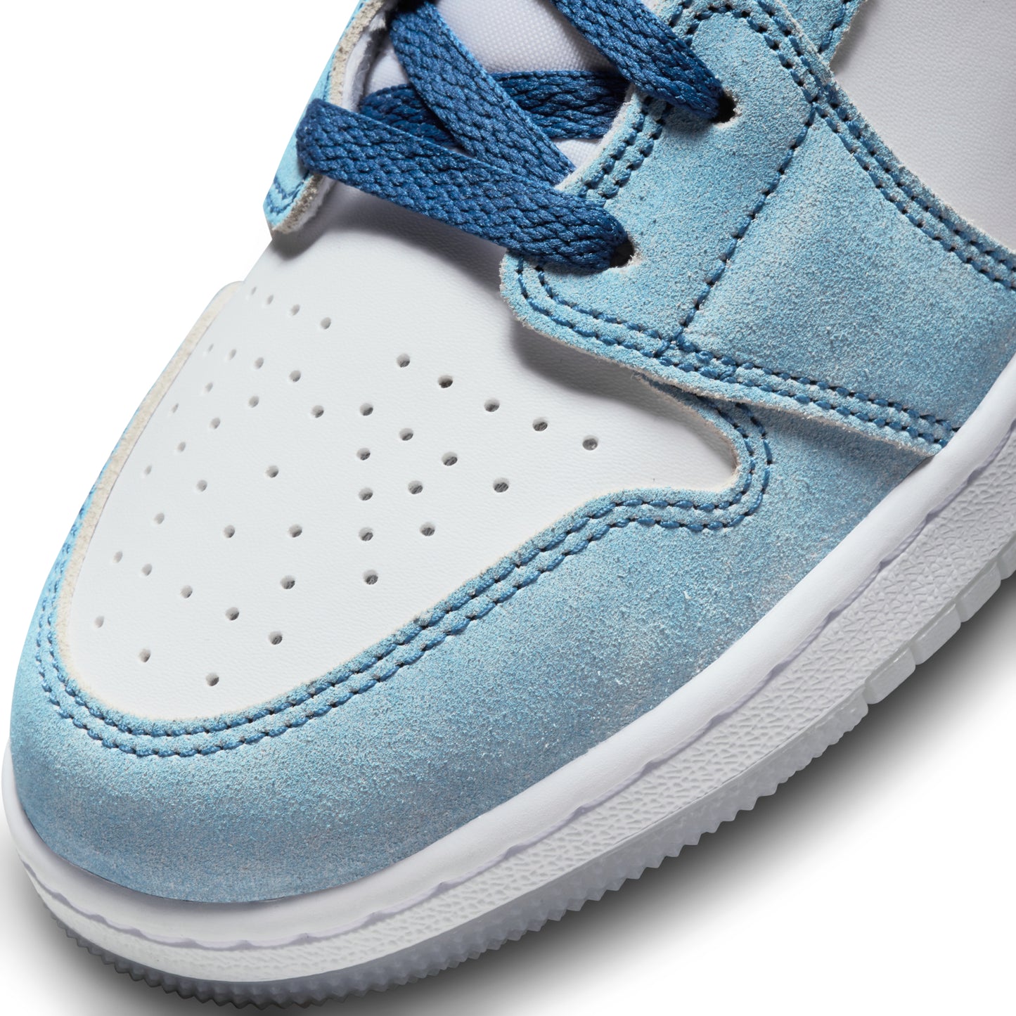 Nike Air Jordan 1 Mid SE French Blue Light Steel (GS)