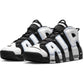nike air more uptempo black and white